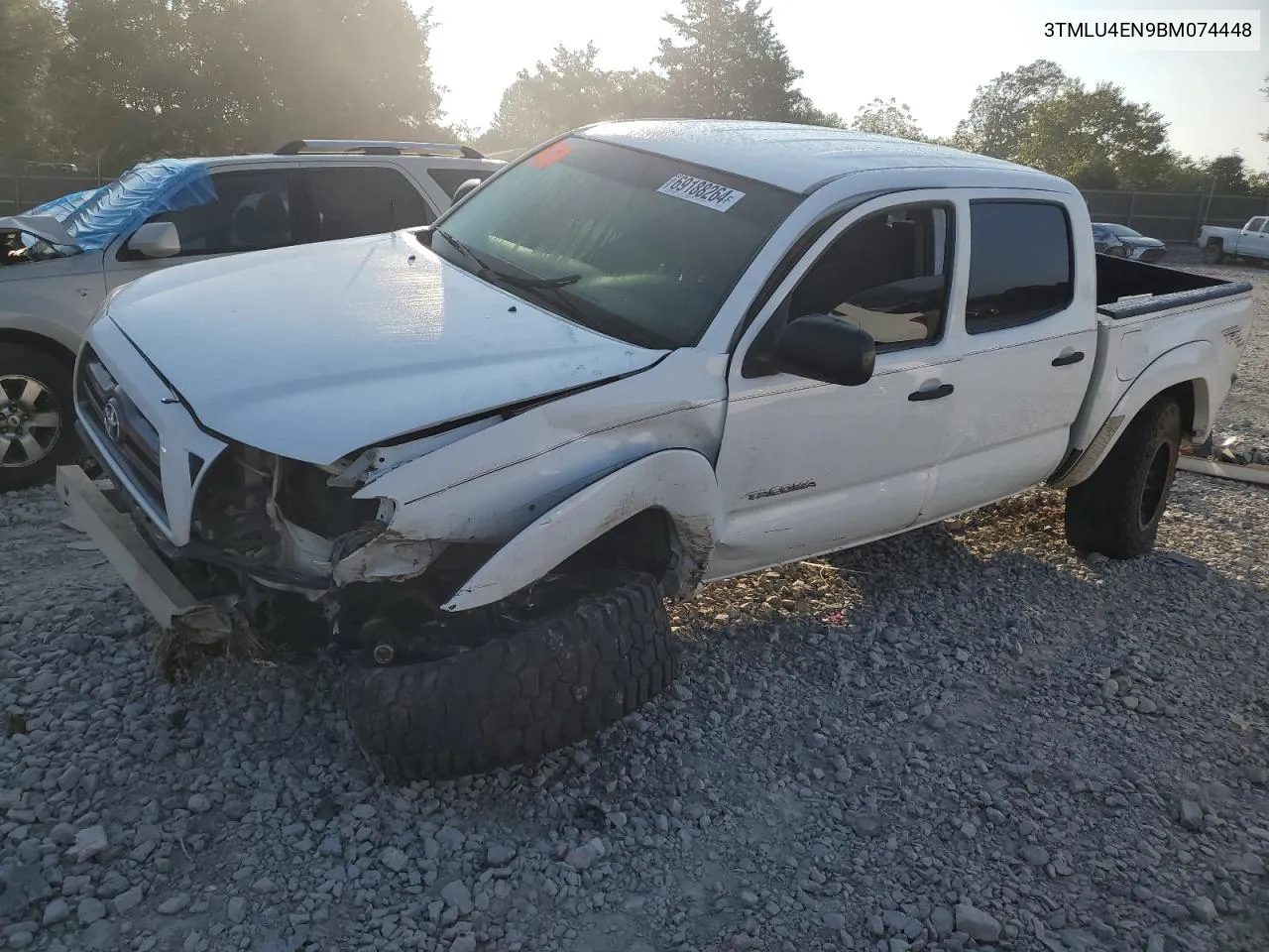 2011 Toyota Tacoma Double Cab VIN: 3TMLU4EN9BM074448 Lot: 69188264