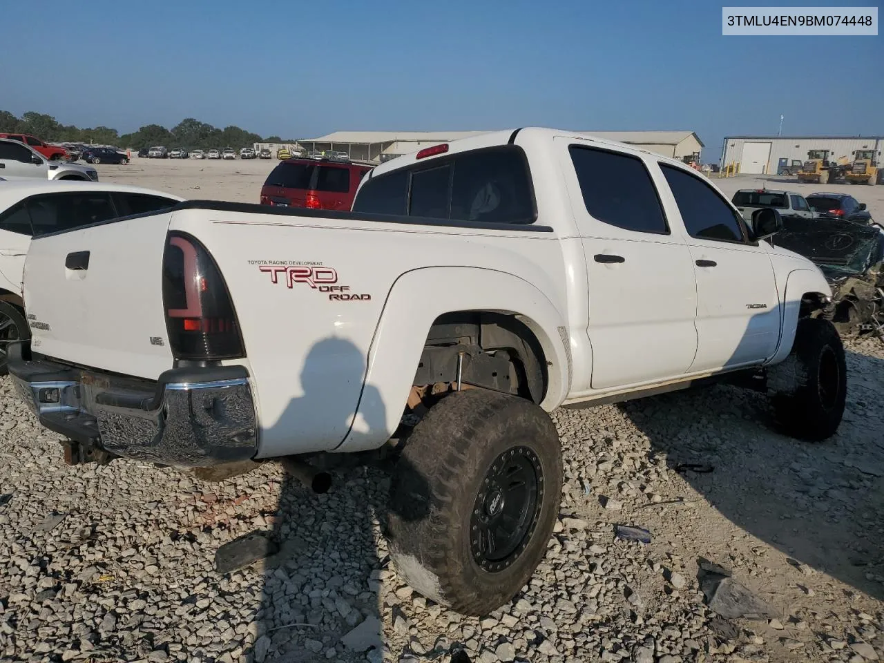 2011 Toyota Tacoma Double Cab VIN: 3TMLU4EN9BM074448 Lot: 69188264