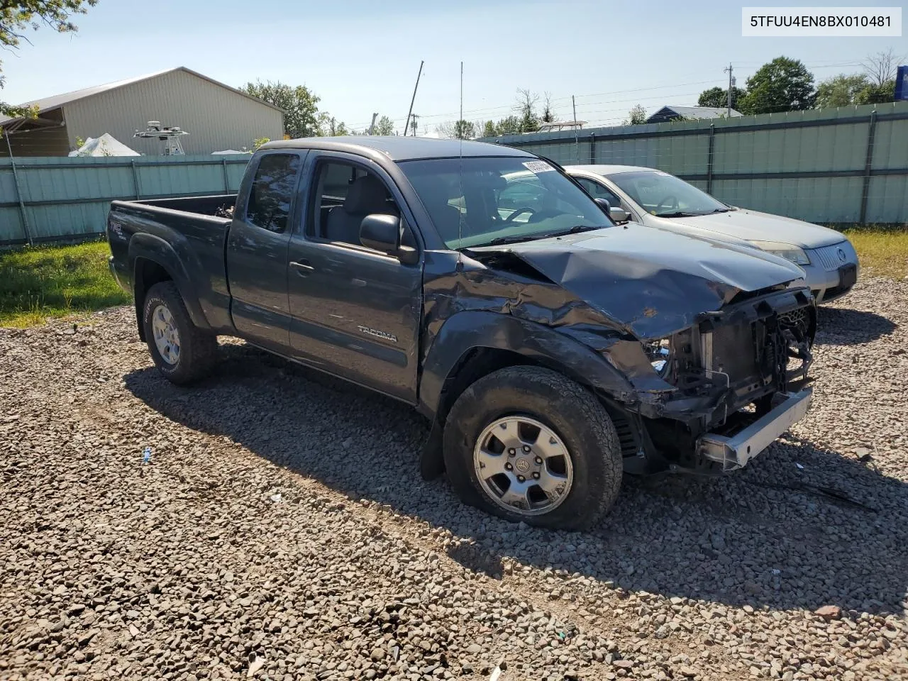 2011 Toyota Tacoma Access Cab VIN: 5TFUU4EN8BX010481 Lot: 69307654