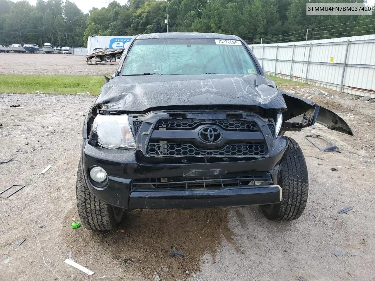 2011 Toyota Tacoma Double Cab Long Bed VIN: 3TMMU4FN7BM037420 Lot: 70222694