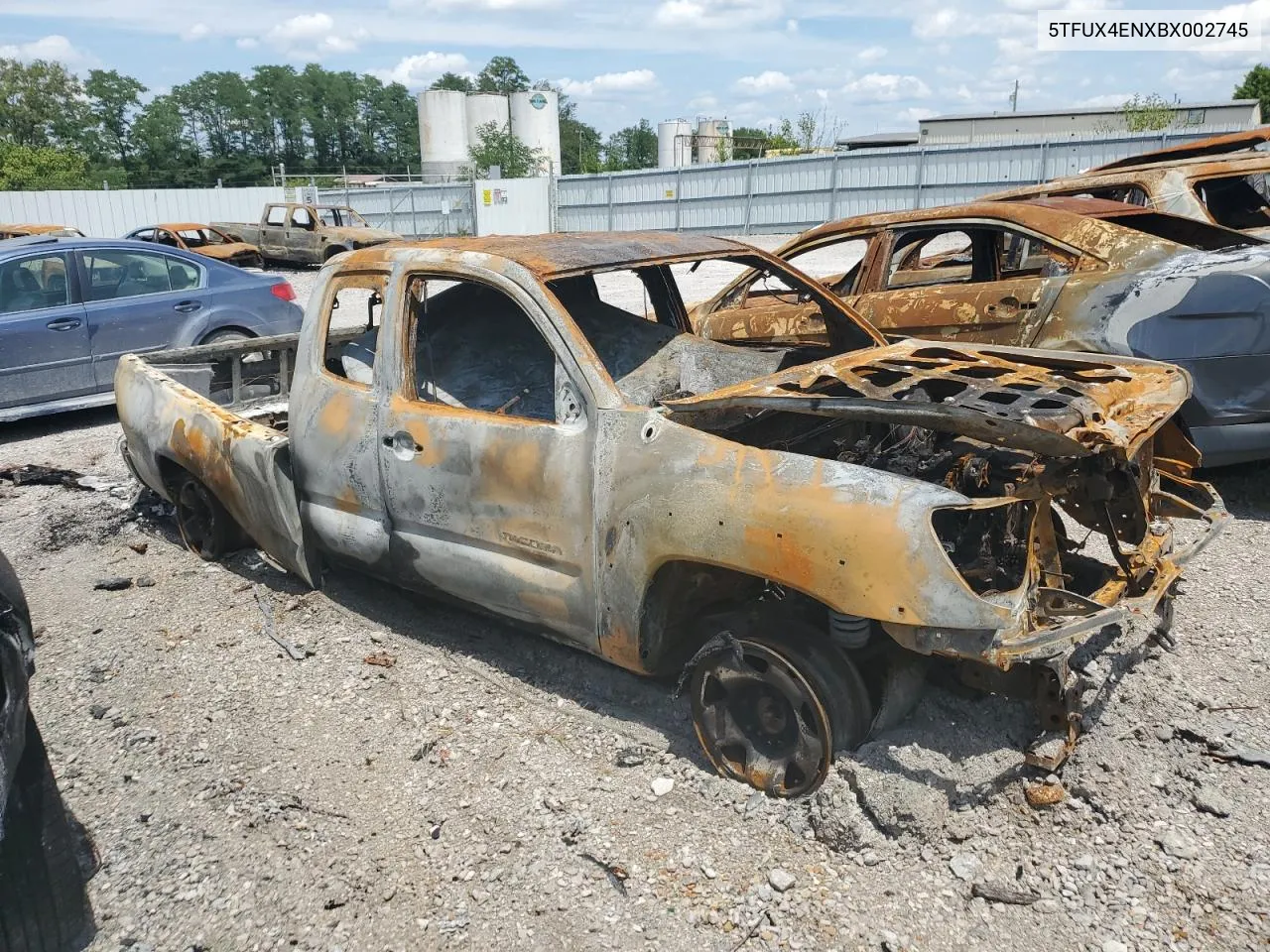 2011 Toyota Tacoma Access Cab VIN: 5TFUX4ENXBX002745 Lot: 70453454