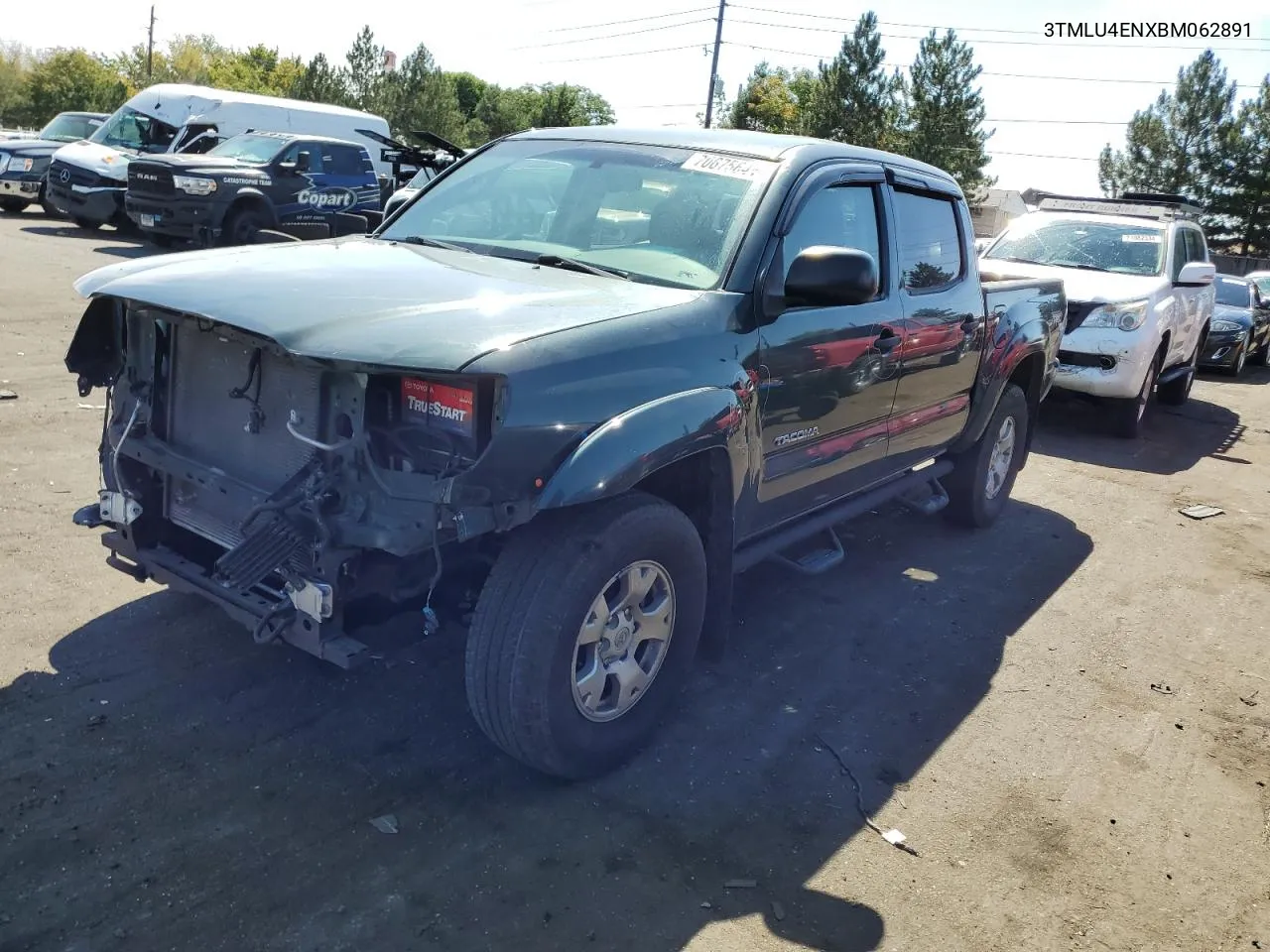 2011 Toyota Tacoma Double Cab VIN: 3TMLU4ENXBM062891 Lot: 70675644