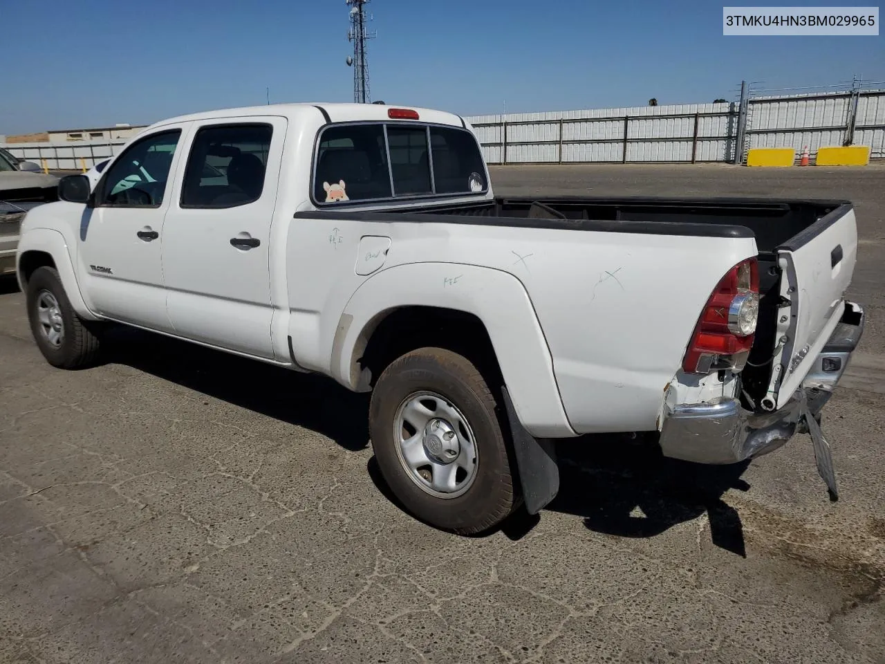 2011 Toyota Tacoma Double Cab Prerunner Long Bed VIN: 3TMKU4HN3BM029965 Lot: 71224354