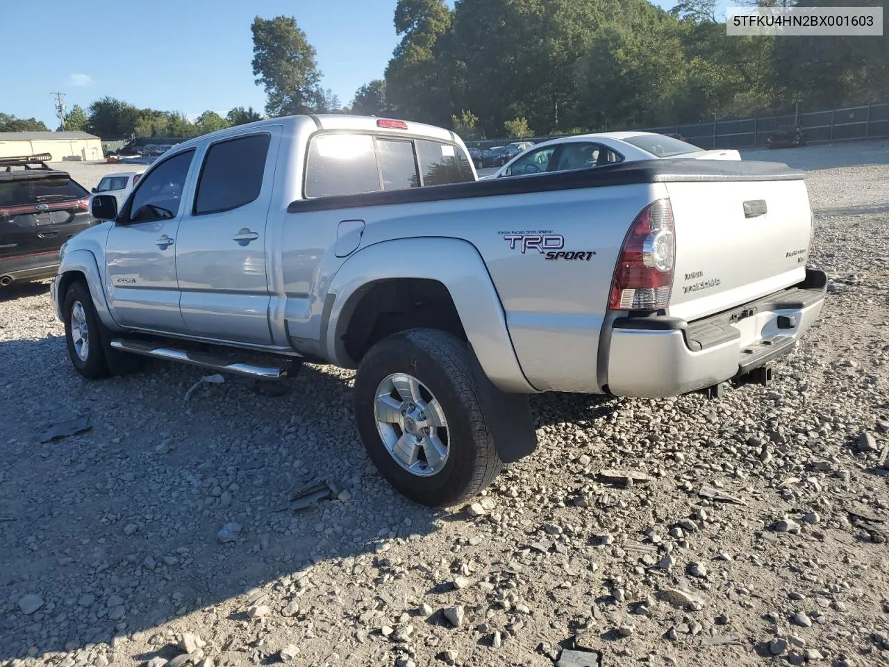 2011 Toyota Tacoma Double Cab Prerunner Long Bed VIN: 5TFKU4HN2BX001603 Lot: 71400204