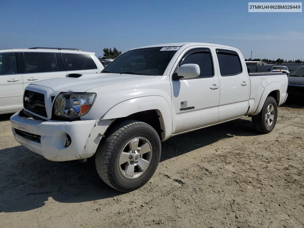 3TMKU4HN2BM028449 2011 Toyota Tacoma Double Cab Prerunner Long Bed