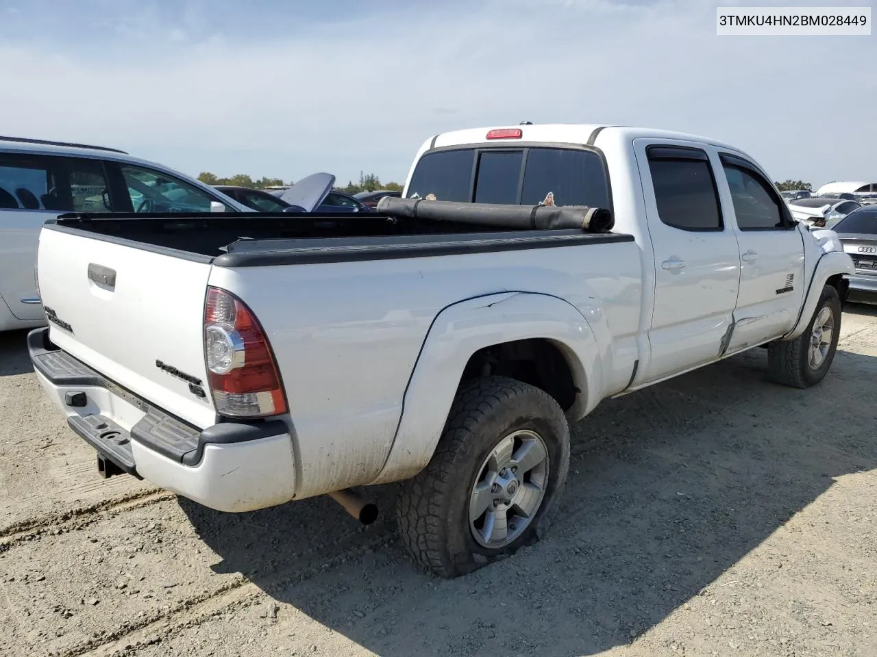 3TMKU4HN2BM028449 2011 Toyota Tacoma Double Cab Prerunner Long Bed