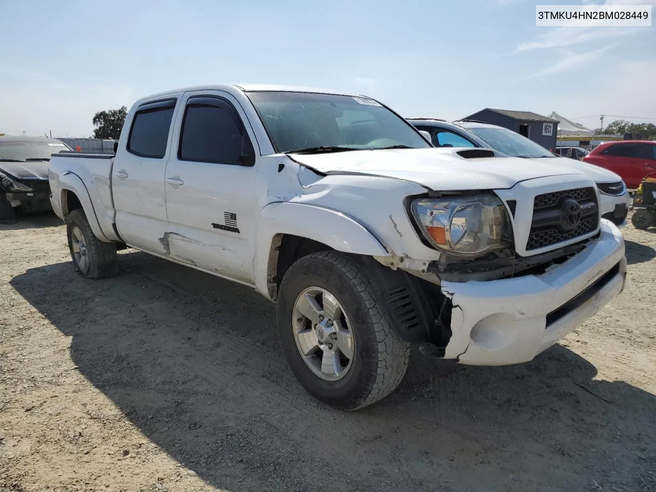 3TMKU4HN2BM028449 2011 Toyota Tacoma Double Cab Prerunner Long Bed