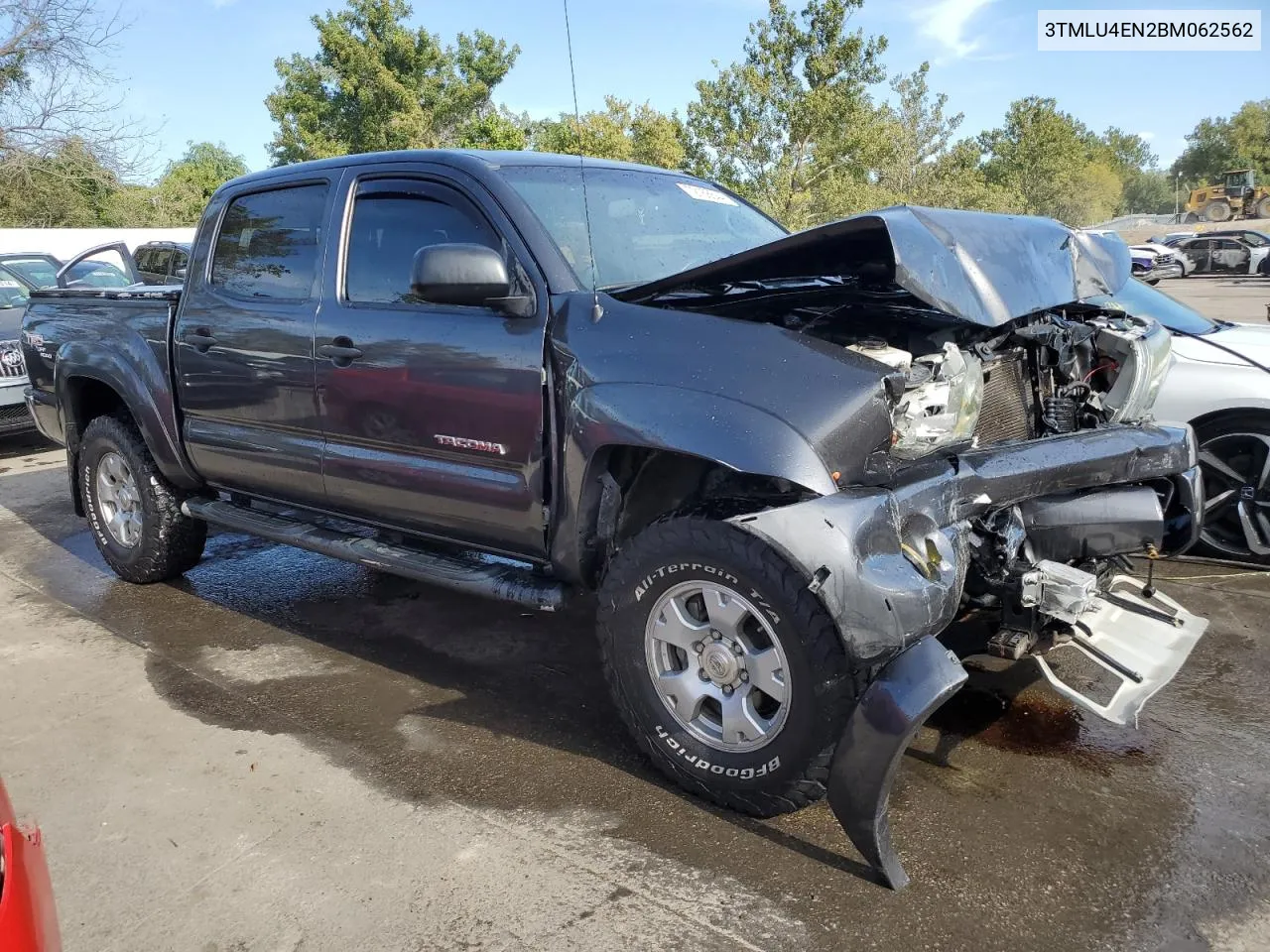 2011 Toyota Tacoma Double Cab VIN: 3TMLU4EN2BM062562 Lot: 72168644