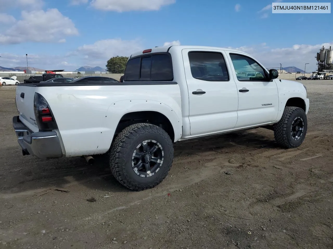 2011 Toyota Tacoma Double Cab Prerunner VIN: 3TMJU4GN1BM121461 Lot: 72390014