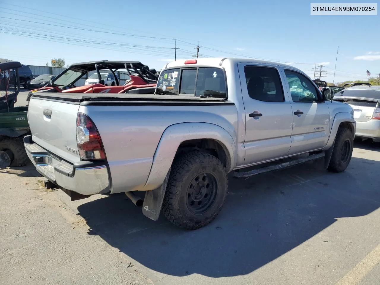 2011 Toyota Tacoma Double Cab VIN: 3TMLU4EN9BM070254 Lot: 72656084