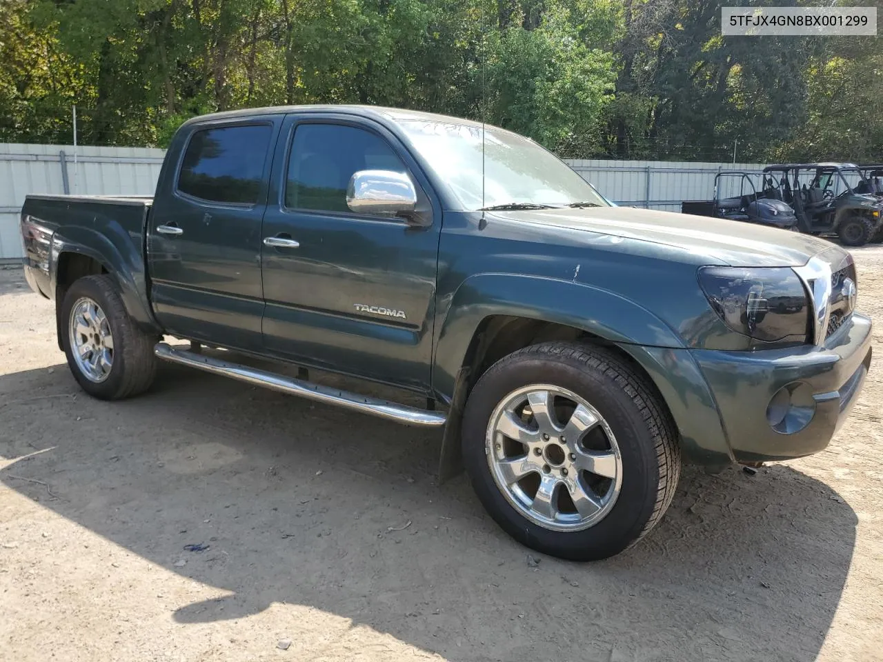 2011 Toyota Tacoma Double Cab VIN: 5TFJX4GN8BX001299 Lot: 72700394