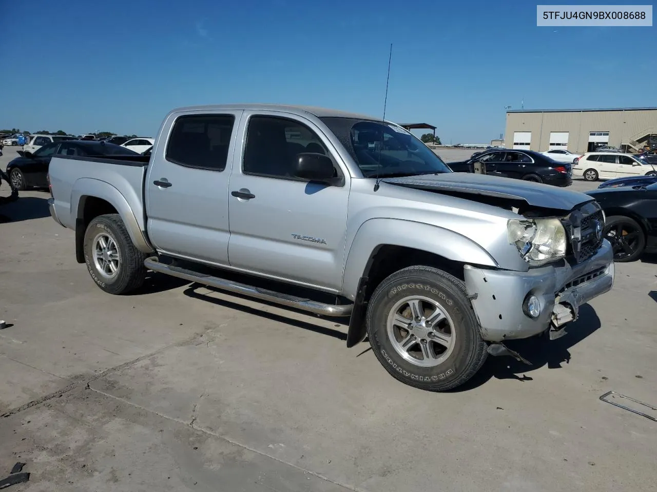 2011 Toyota Tacoma Double Cab Prerunner VIN: 5TFJU4GN9BX008688 Lot: 73215634