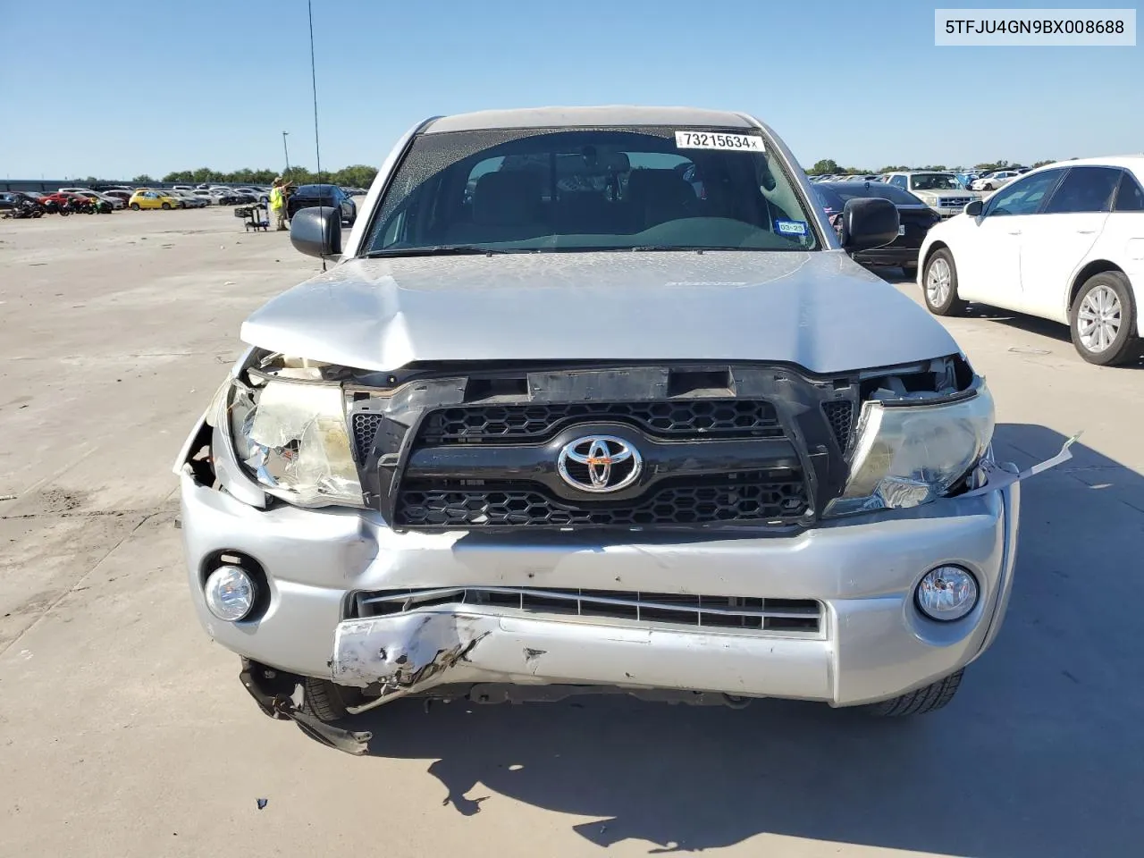 2011 Toyota Tacoma Double Cab Prerunner VIN: 5TFJU4GN9BX008688 Lot: 73215634