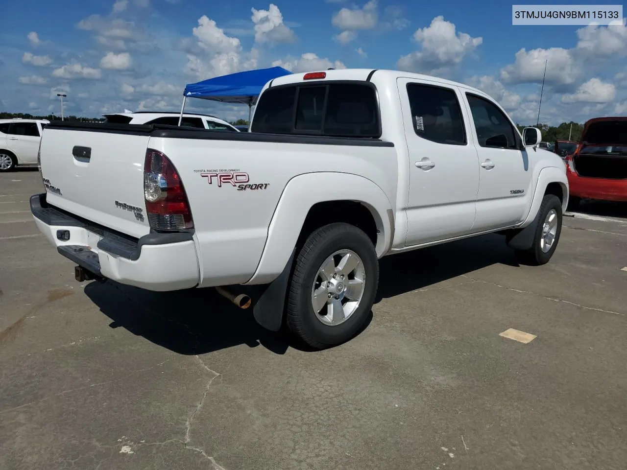 2011 Toyota Tacoma Double Cab Prerunner VIN: 3TMJU4GN9BM115133 Lot: 73744264