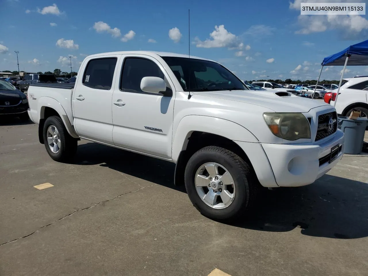 2011 Toyota Tacoma Double Cab Prerunner VIN: 3TMJU4GN9BM115133 Lot: 73744264