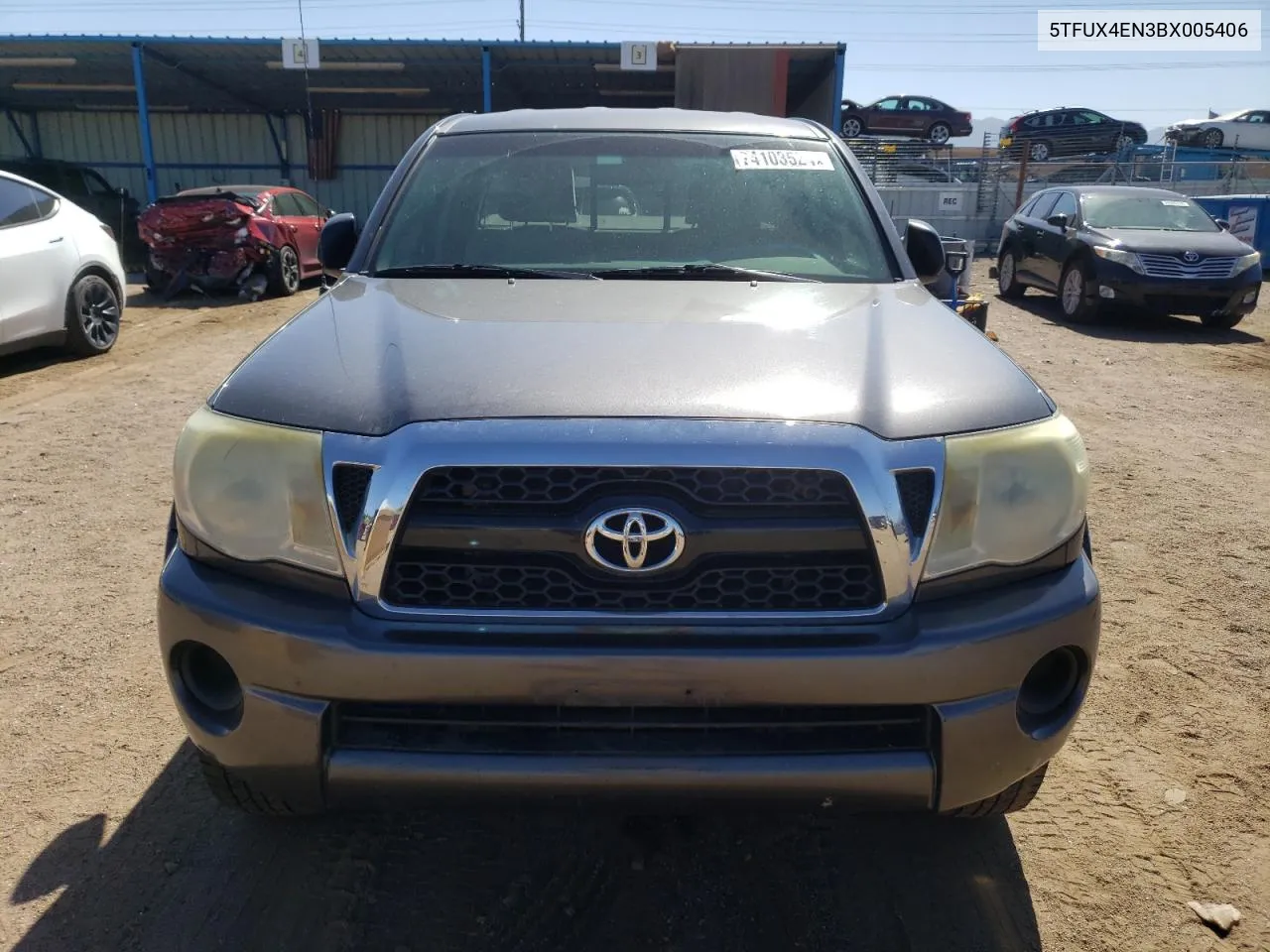 2011 Toyota Tacoma Access Cab VIN: 5TFUX4EN3BX005406 Lot: 74103524