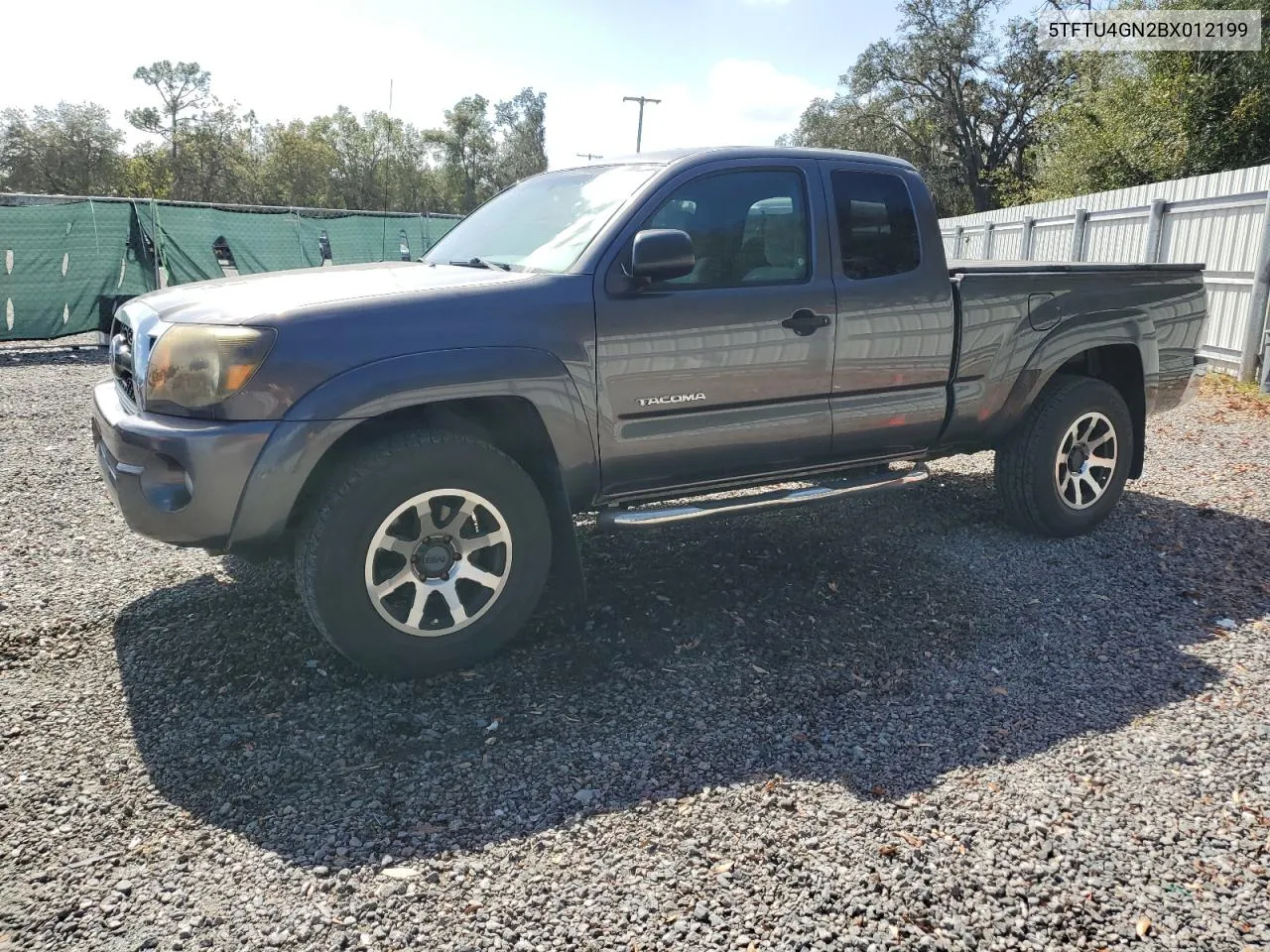 2011 Toyota Tacoma Prerunner Access Cab VIN: 5TFTU4GN2BX012199 Lot: 74195474