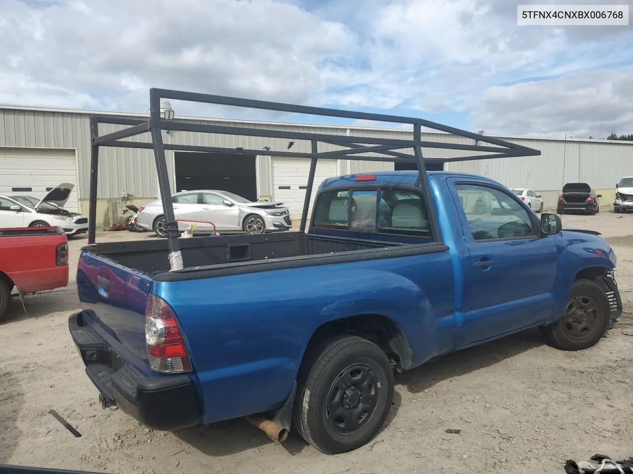 2011 Toyota Tacoma VIN: 5TFNX4CNXBX006768 Lot: 75325064