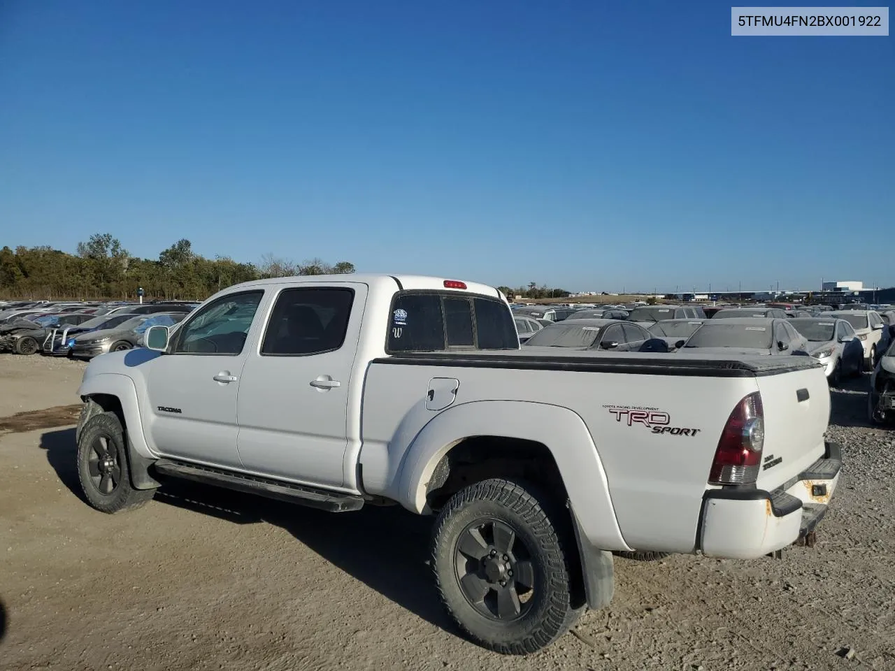 2011 Toyota Tacoma Double Cab Long Bed VIN: 5TFMU4FN2BX001922 Lot: 76194254