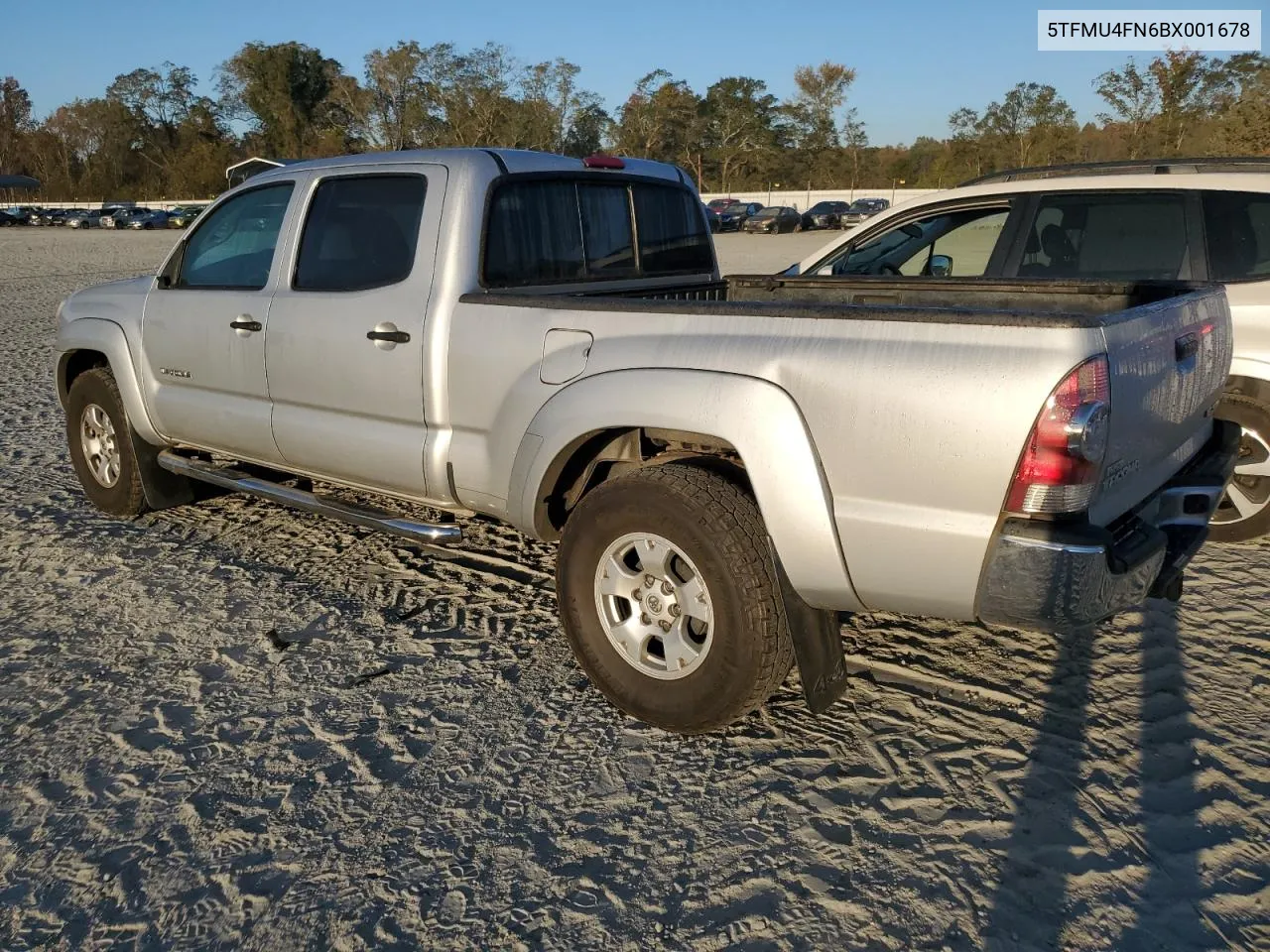 2011 Toyota Tacoma Double Cab Long Bed VIN: 5TFMU4FN6BX001678 Lot: 76194984