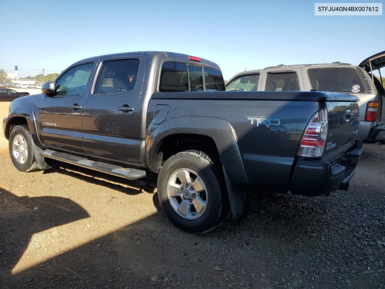 2011 Toyota Tacoma Double Cab Prerunner VIN: 5TFJU4GN4BX007612 Lot: 76628184