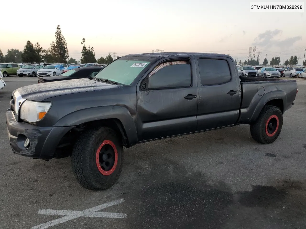 2011 Toyota Tacoma Double Cab Prerunner Long Bed VIN: 3TMKU4HN7BM028298 Lot: 76780994