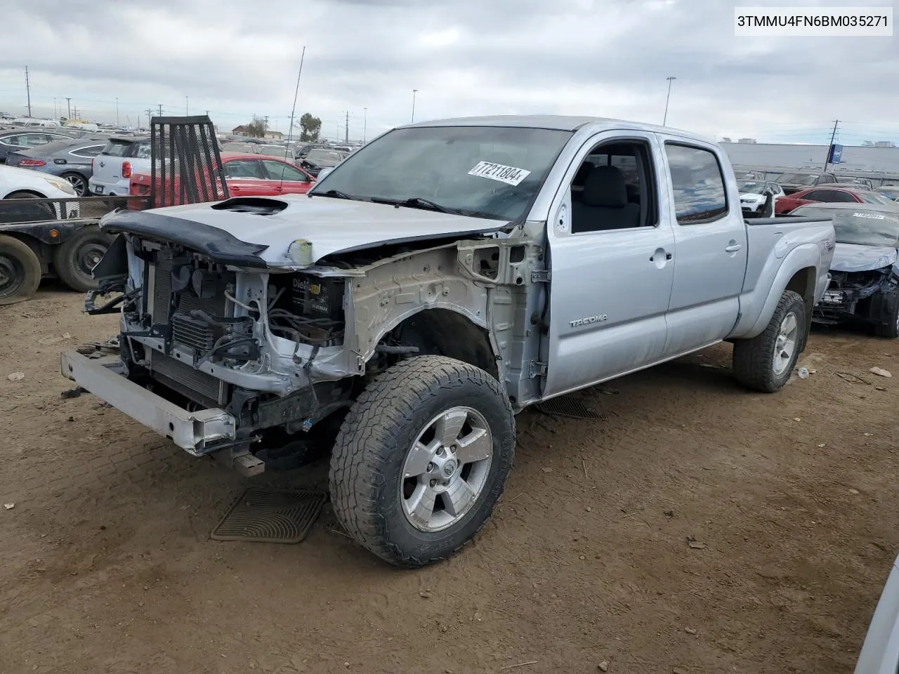 2011 Toyota Tacoma Double Cab Long Bed VIN: 3TMMU4FN6BM035271 Lot: 77211804