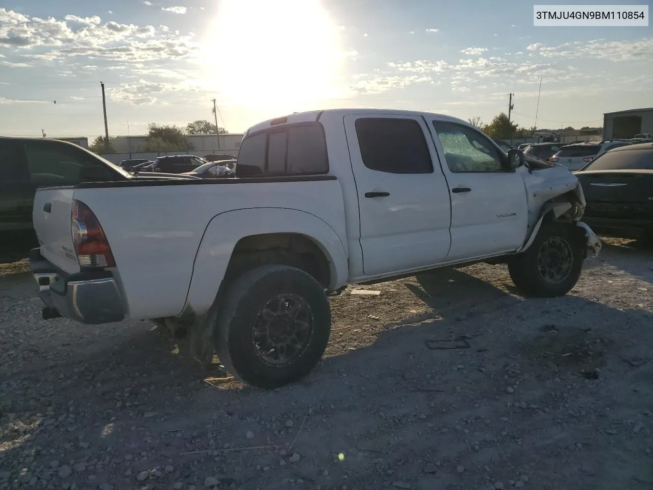 2011 Toyota Tacoma Double Cab Prerunner VIN: 3TMJU4GN9BM110854 Lot: 77588974