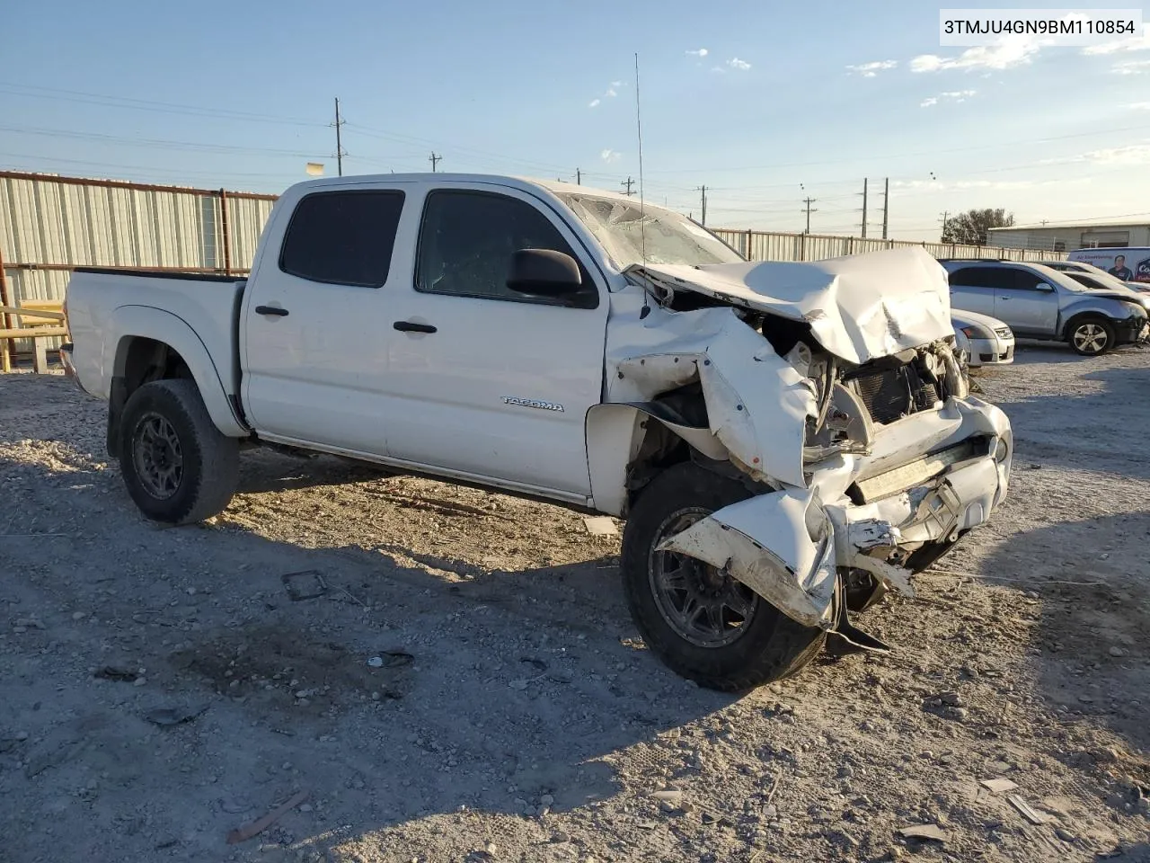 2011 Toyota Tacoma Double Cab Prerunner VIN: 3TMJU4GN9BM110854 Lot: 77588974