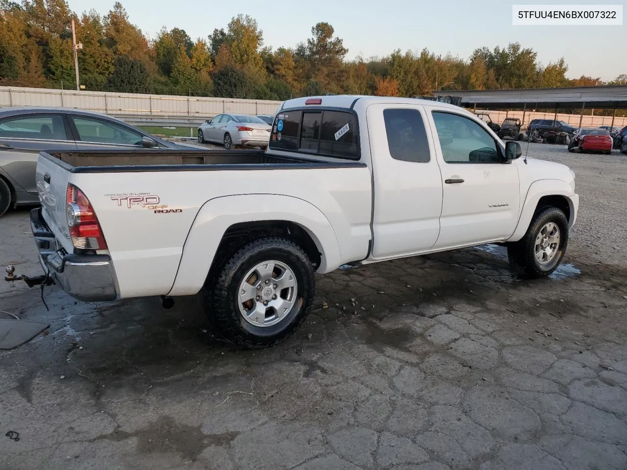 2011 Toyota Tacoma Access Cab VIN: 5TFUU4EN6BX007322 Lot: 77748004