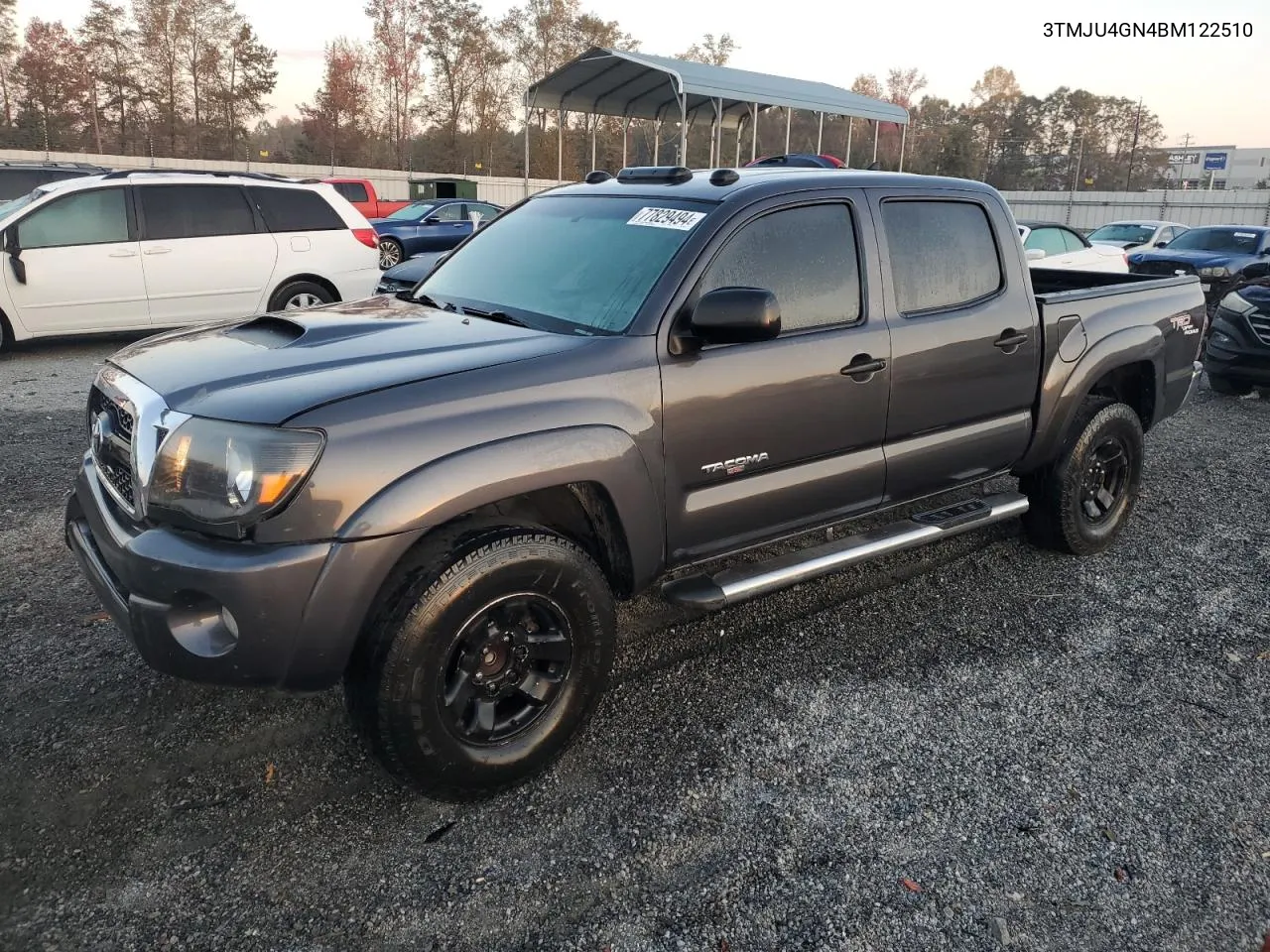 2011 Toyota Tacoma Double Cab Prerunner VIN: 3TMJU4GN4BM122510 Lot: 77829494