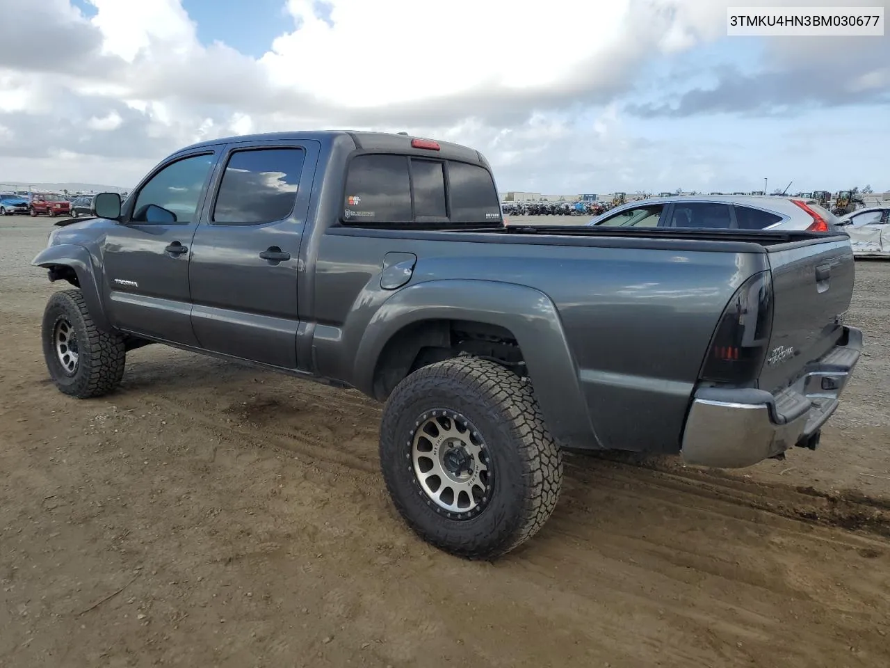 2011 Toyota Tacoma Double Cab Prerunner Long Bed VIN: 3TMKU4HN3BM030677 Lot: 77903124