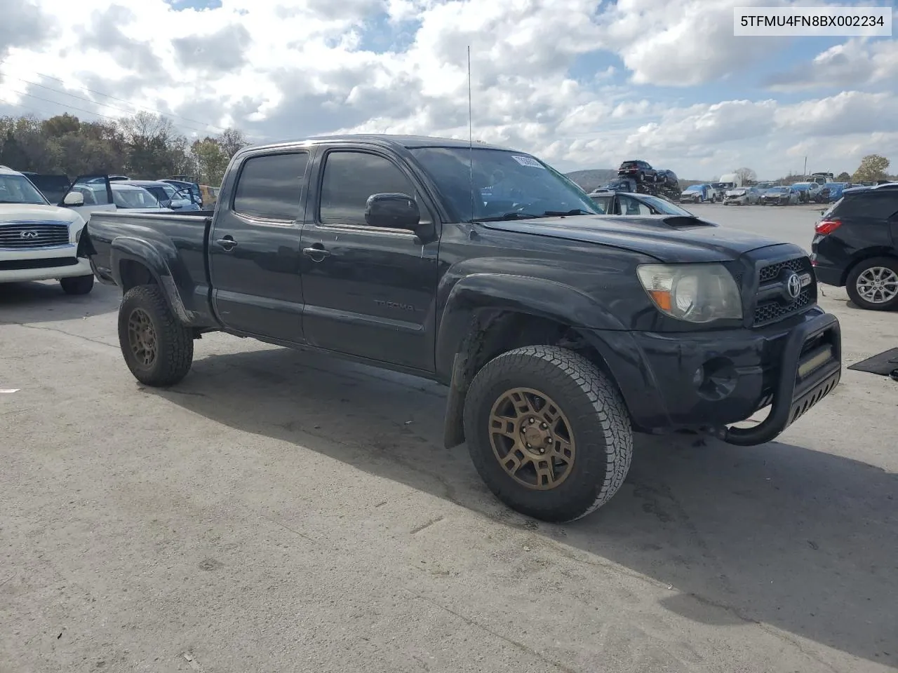 2011 Toyota Tacoma Double Cab Long Bed VIN: 5TFMU4FN8BX002234 Lot: 78386034