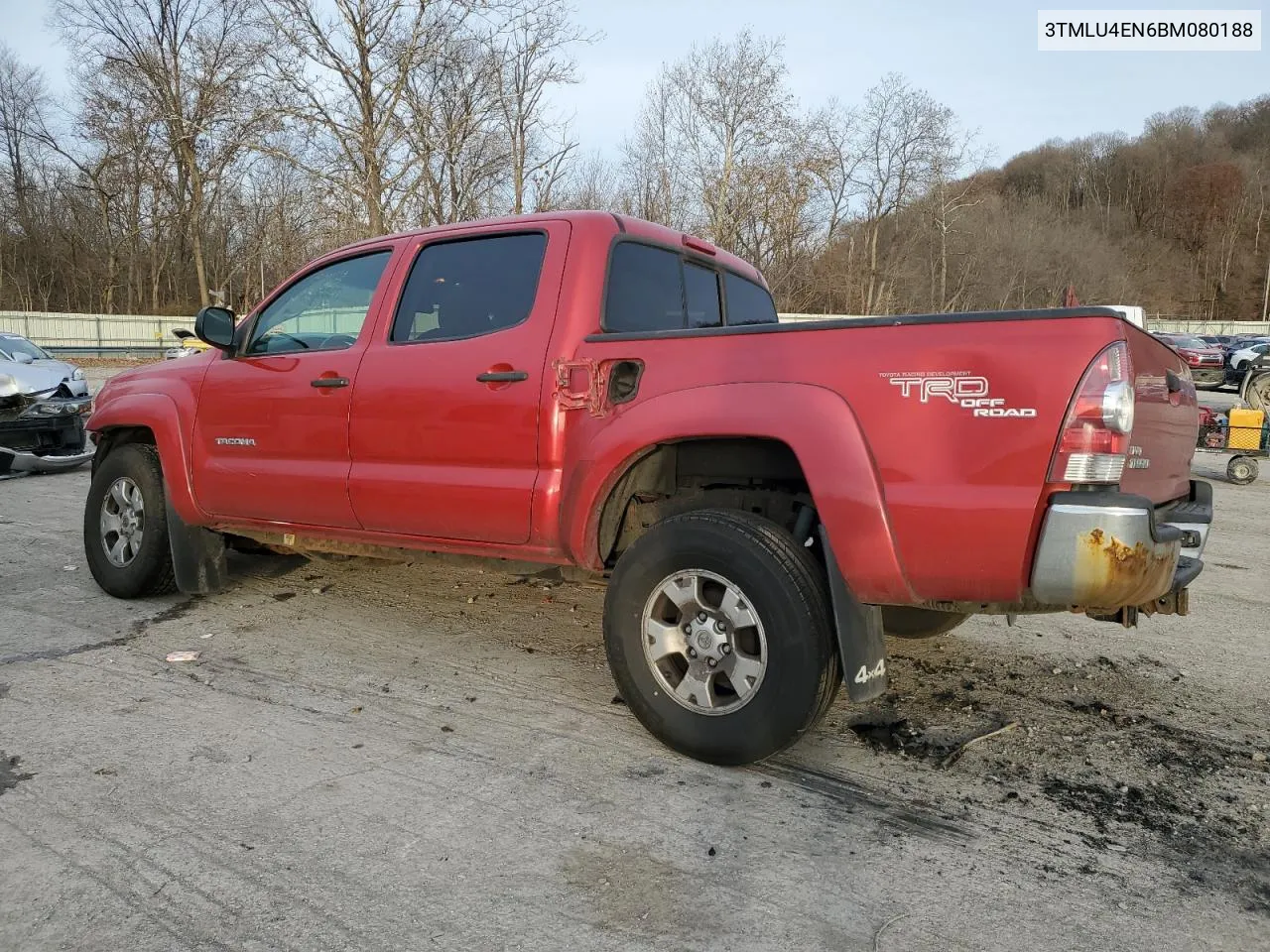 2011 Toyota Tacoma Double Cab VIN: 3TMLU4EN6BM080188 Lot: 79851614