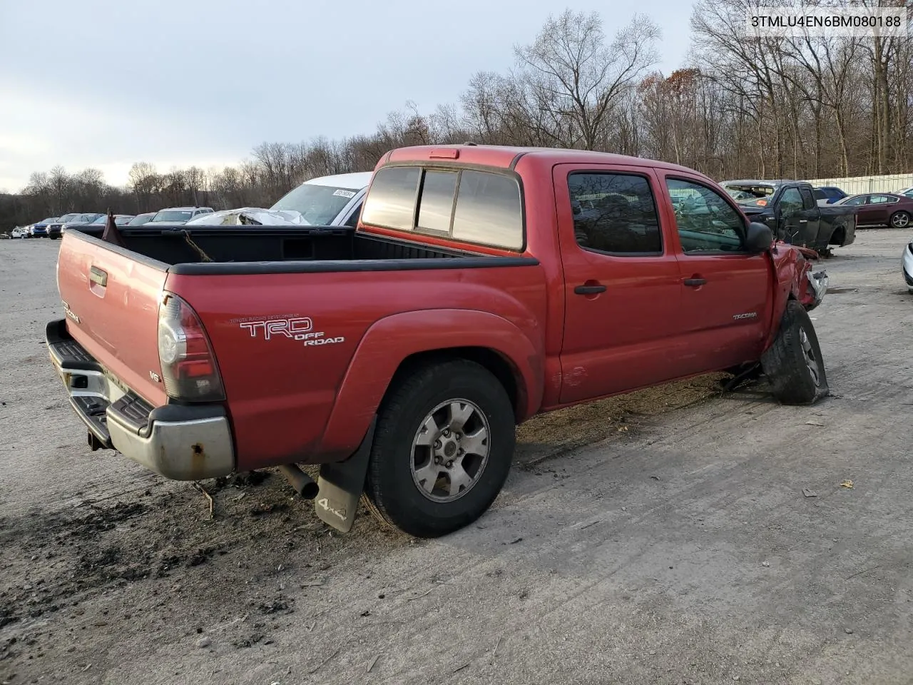 2011 Toyota Tacoma Double Cab VIN: 3TMLU4EN6BM080188 Lot: 79851614