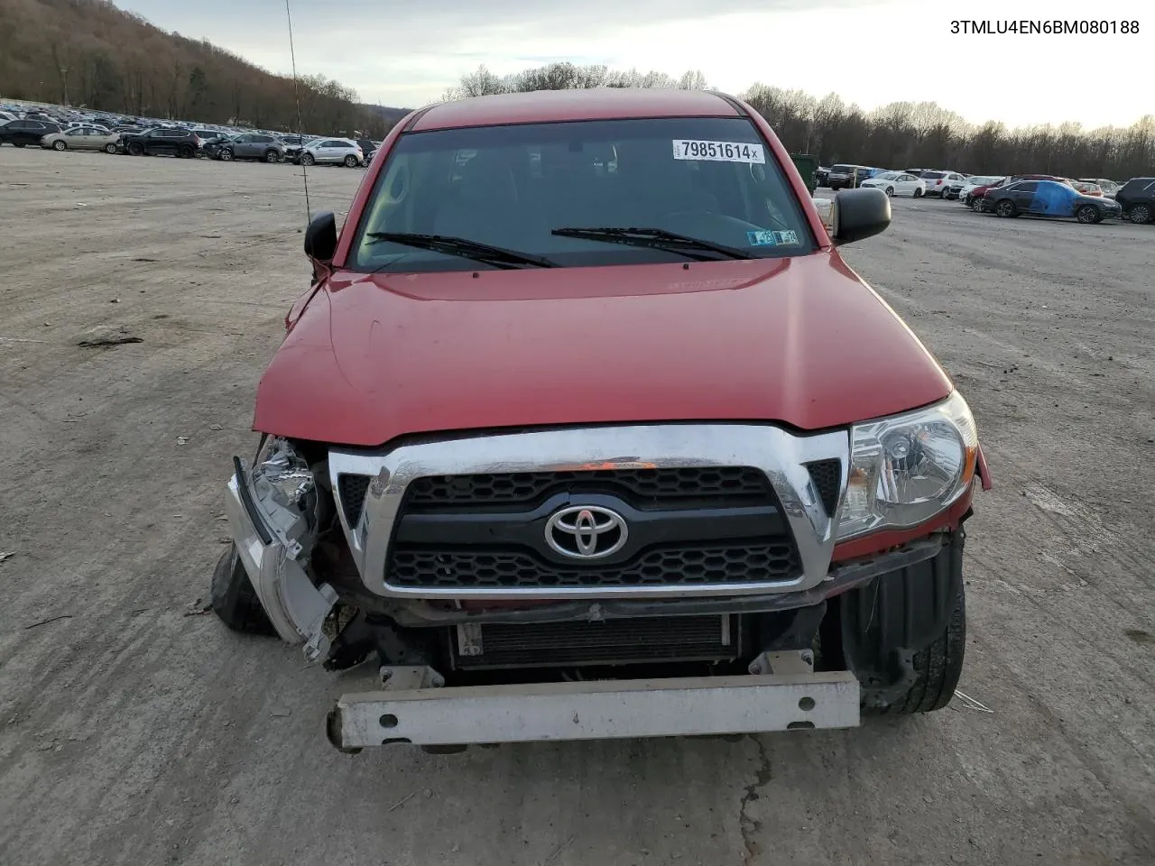 2011 Toyota Tacoma Double Cab VIN: 3TMLU4EN6BM080188 Lot: 79851614