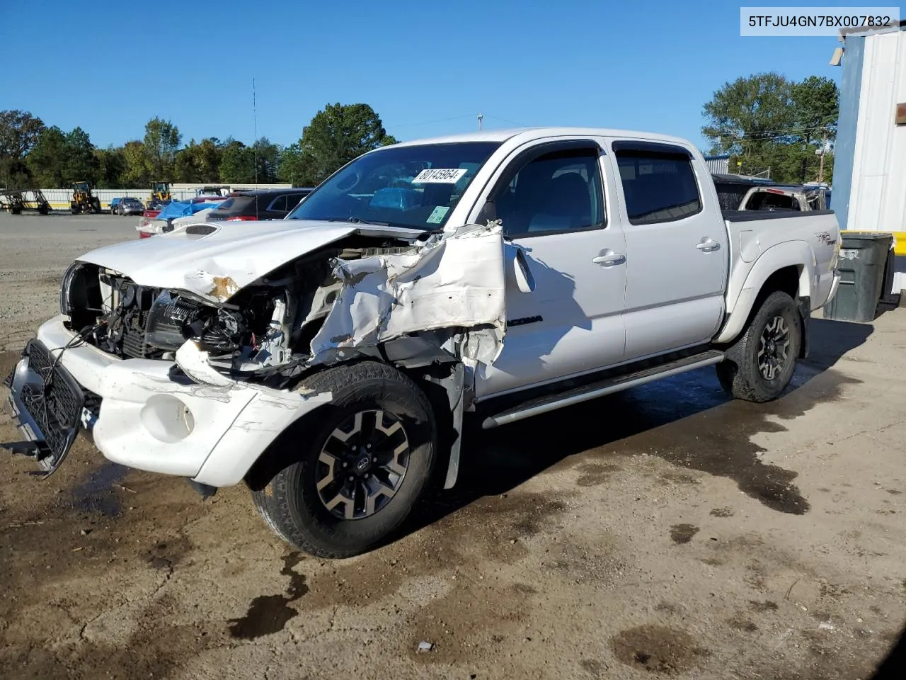 2011 Toyota Tacoma Double Cab Prerunner VIN: 5TFJU4GN7BX007832 Lot: 80145964