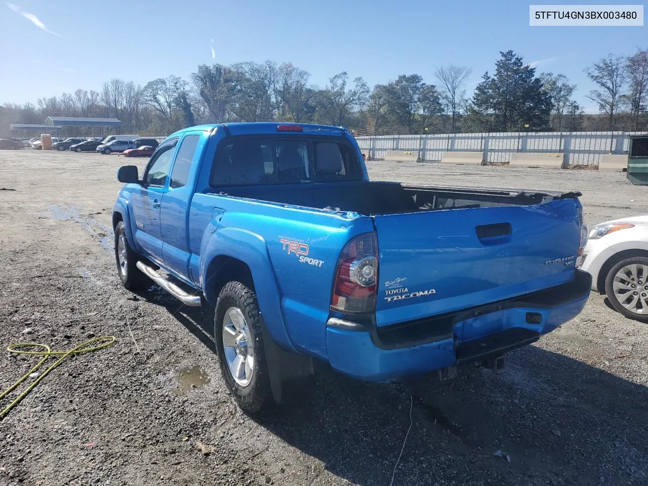 2011 Toyota Tacoma Prerunner Access Cab VIN: 5TFTU4GN3BX003480 Lot: 80449394