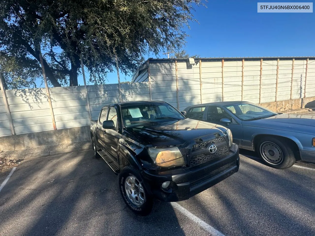 2011 Toyota Tacoma Double Cab Prerunner VIN: 5TFJU4GN6BX006400 Lot: 81004844