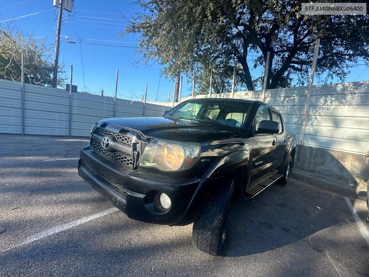 2011 Toyota Tacoma Double Cab Prerunner VIN: 5TFJU4GN6BX006400 Lot: 81004844