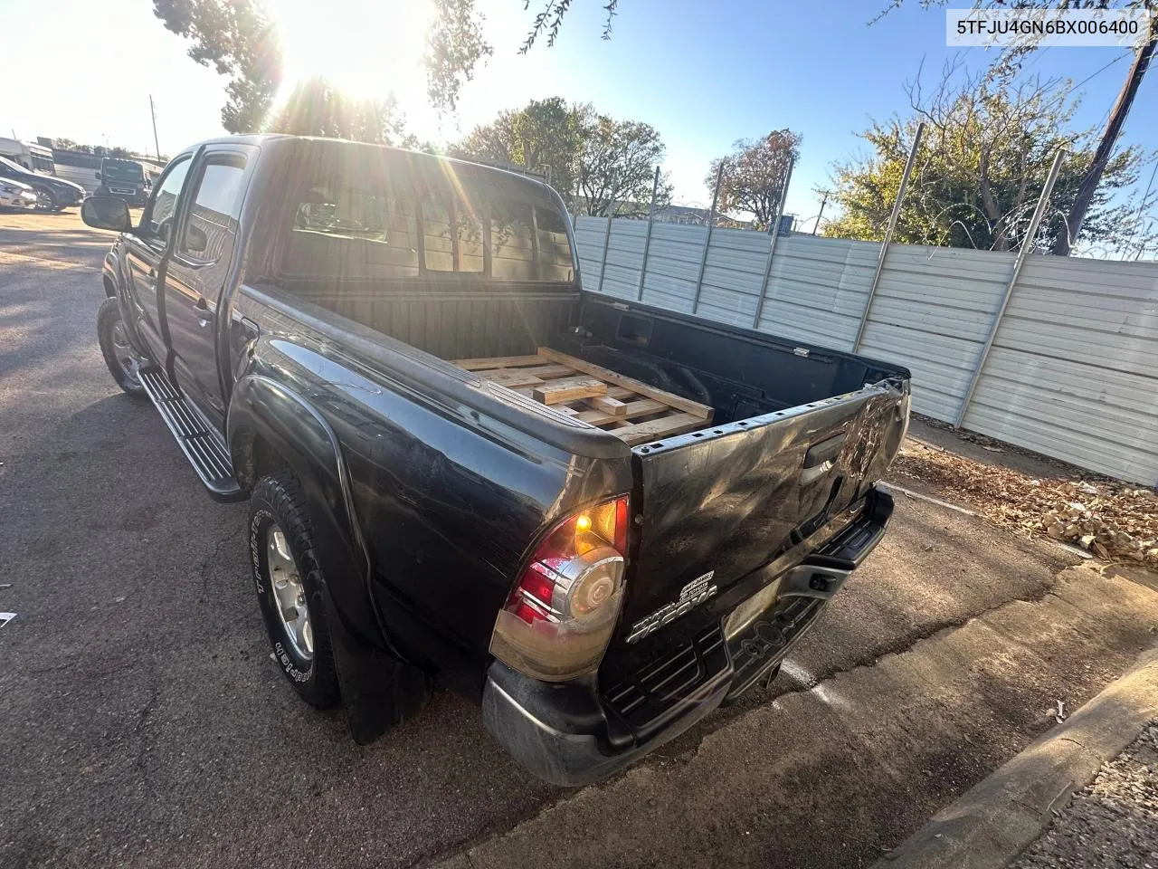 2011 Toyota Tacoma Double Cab Prerunner VIN: 5TFJU4GN6BX006400 Lot: 81004844