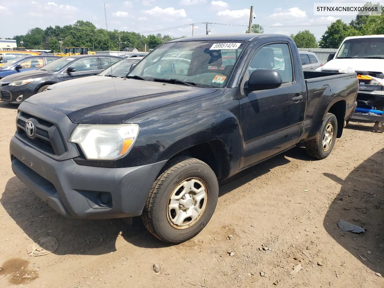 2012 Toyota Tacoma VIN: 5TFNX4CN8CX009668 Lot: 59951424