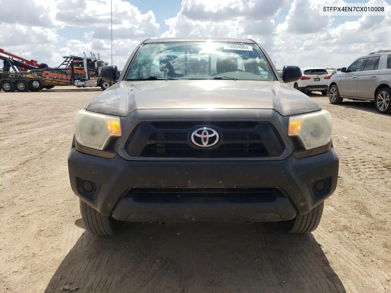 2012 Toyota Tacoma VIN: 5TFPX4EN7CX010008 Lot: 70004004