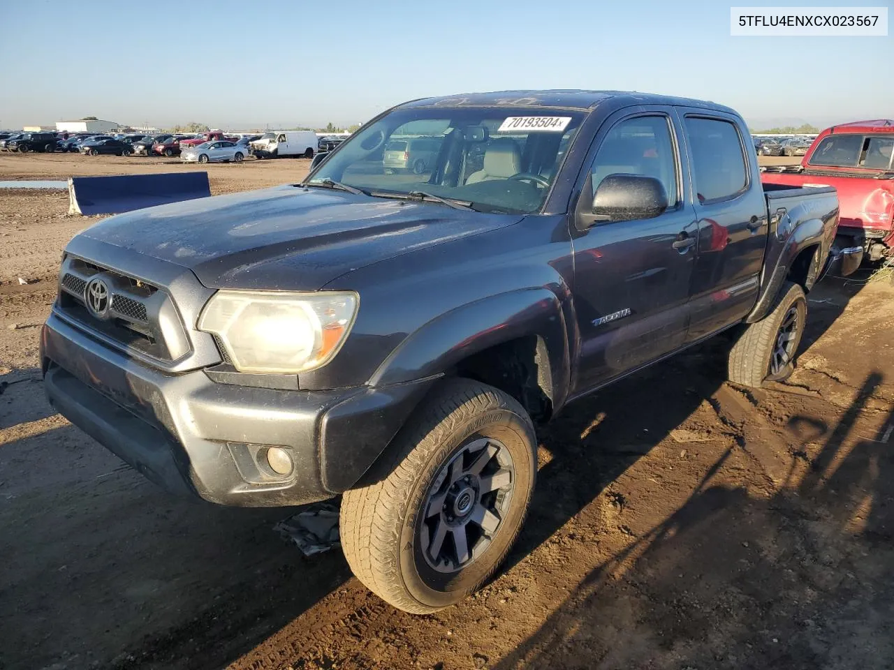 2012 Toyota Tacoma Double Cab VIN: 5TFLU4ENXCX023567 Lot: 70193504