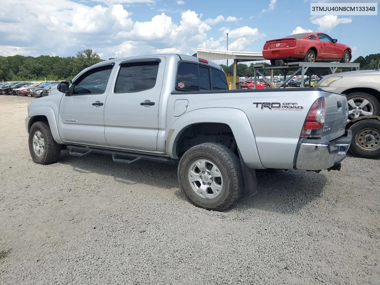 2012 Toyota Tacoma Double Cab Prerunner VIN: 3TMJU4GN8CM133348 Lot: 70476634