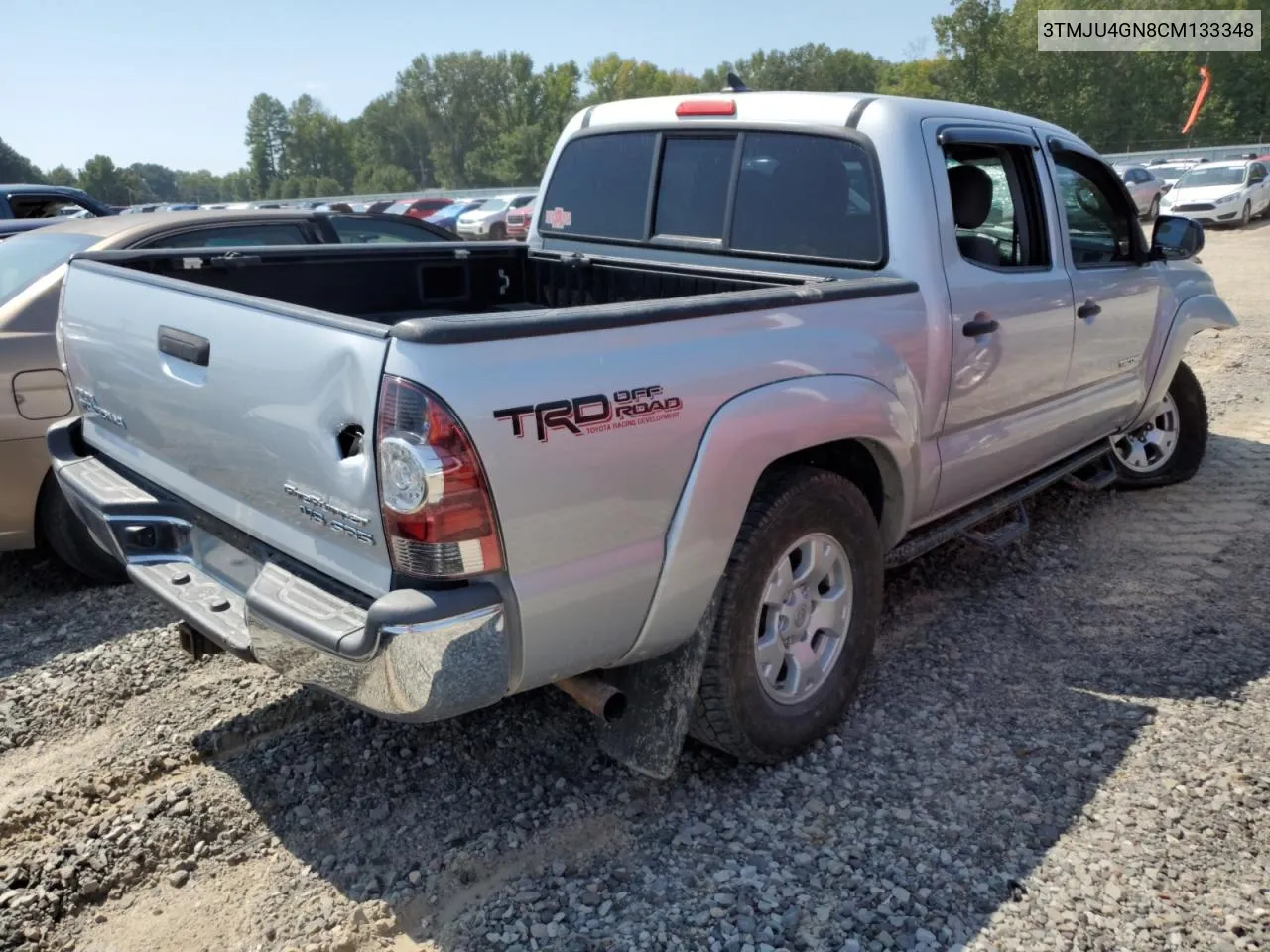 2012 Toyota Tacoma Double Cab Prerunner VIN: 3TMJU4GN8CM133348 Lot: 70476634