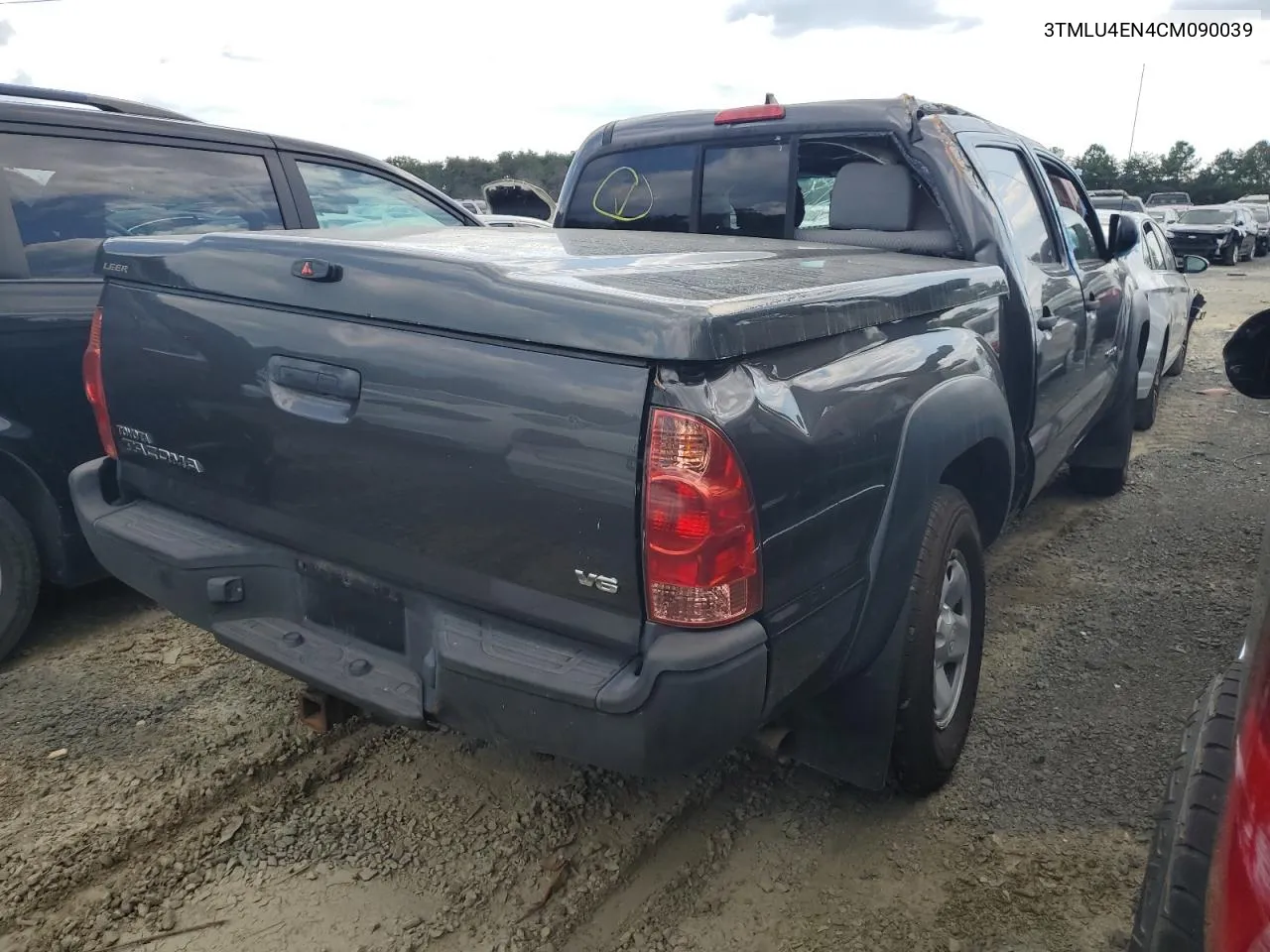 2012 Toyota Tacoma Double Cab VIN: 3TMLU4EN4CM090039 Lot: 70750204