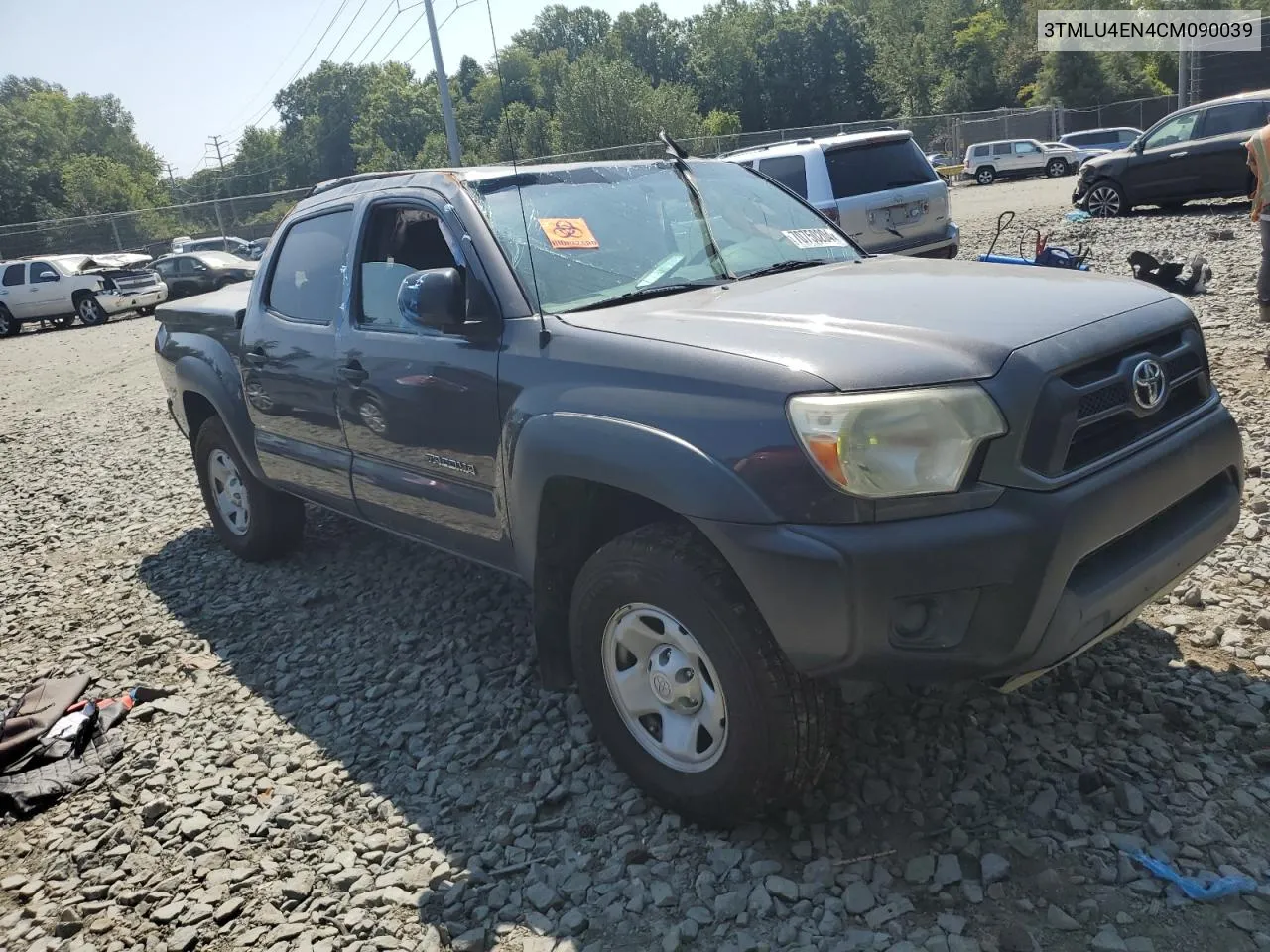 2012 Toyota Tacoma Double Cab VIN: 3TMLU4EN4CM090039 Lot: 70750204