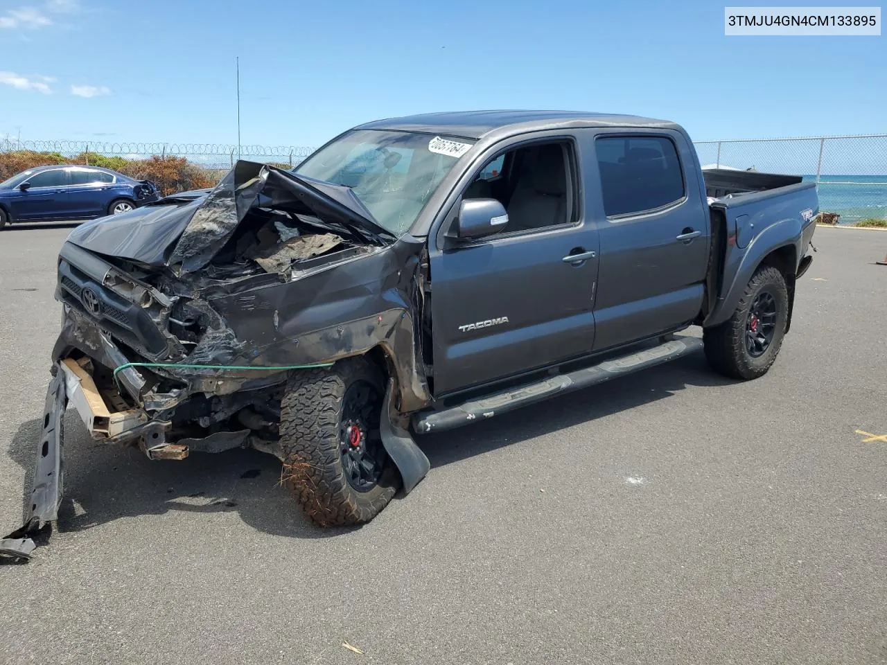 2012 Toyota Tacoma Double Cab Prerunner VIN: 3TMJU4GN4CM133895 Lot: 70857764