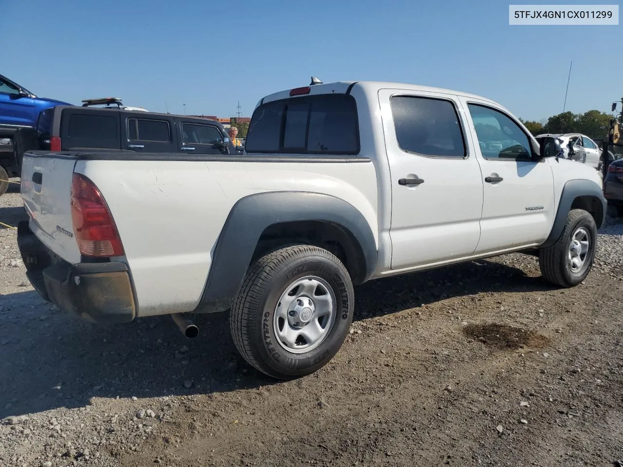 5TFJX4GN1CX011299 2012 Toyota Tacoma Double Cab